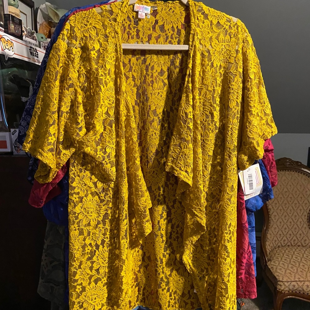 LulaRoe Lindsay cardigan sheer lace